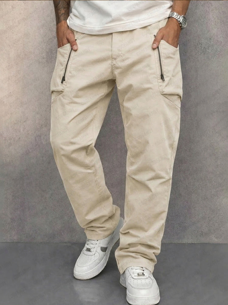 MITCH - COMODI PANTALONI CARGO IN COTONE