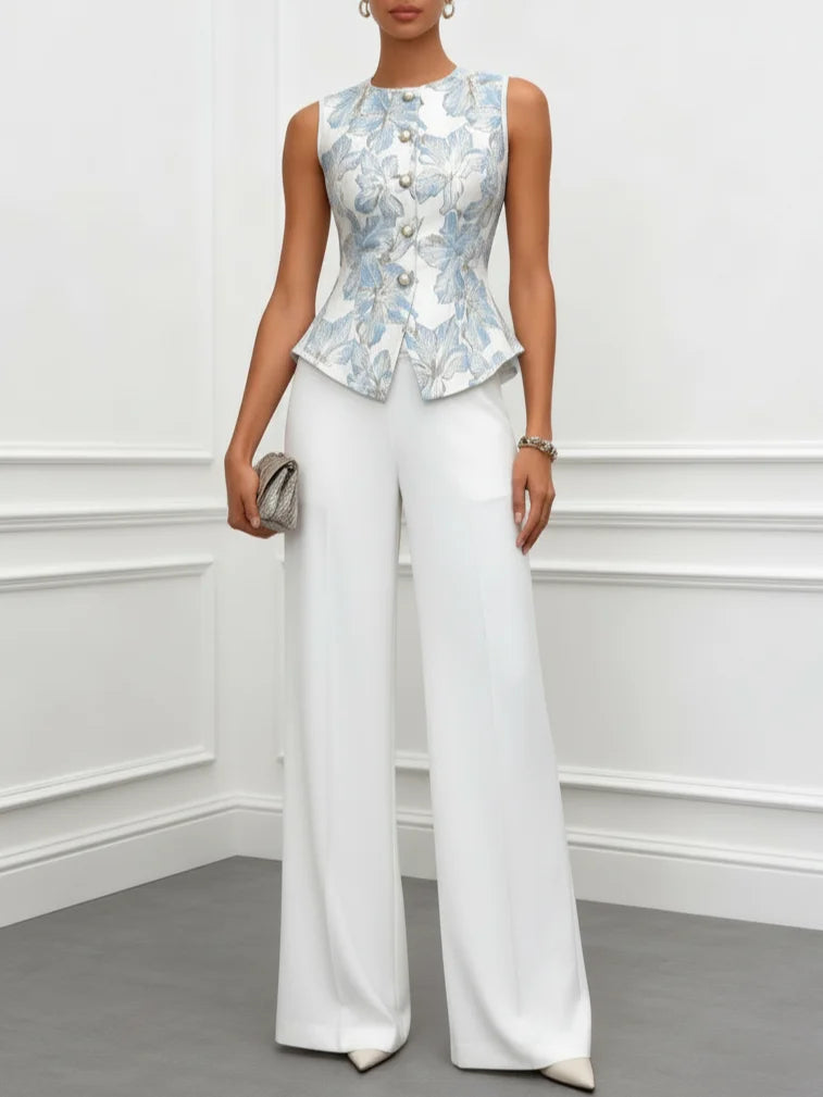 ILANA - COMPLETTO TOP COPRIVITA (CAMICIOLA) E PANTALONI